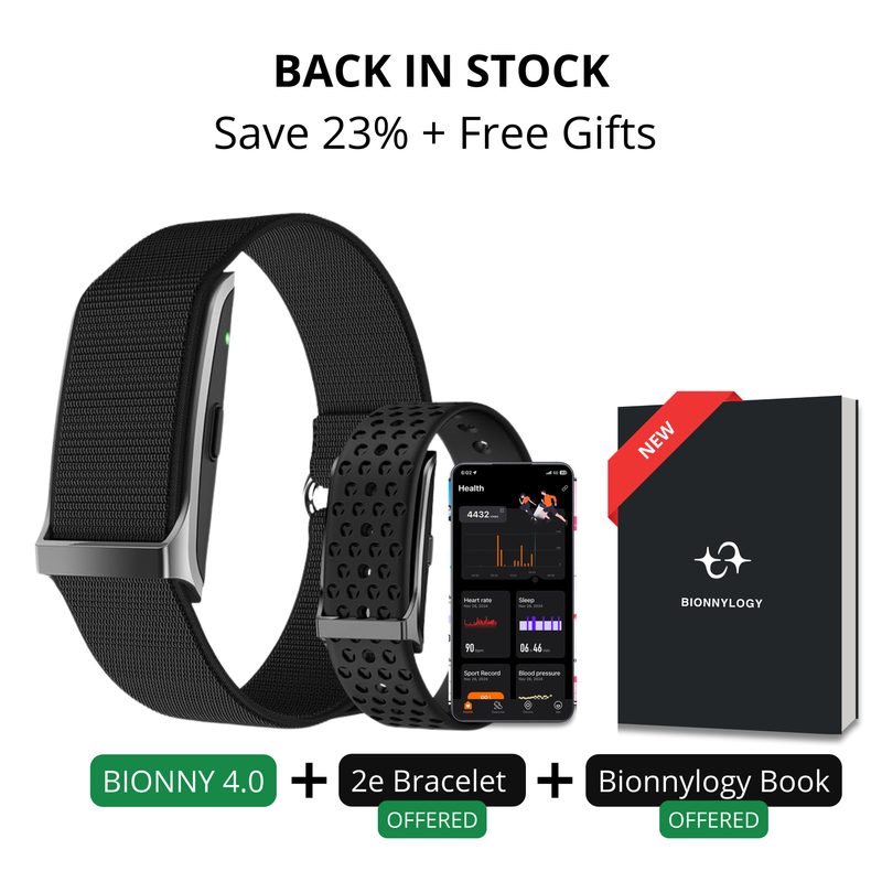 Bionny 4.0 - The biometric health band that understands your body better than you do.