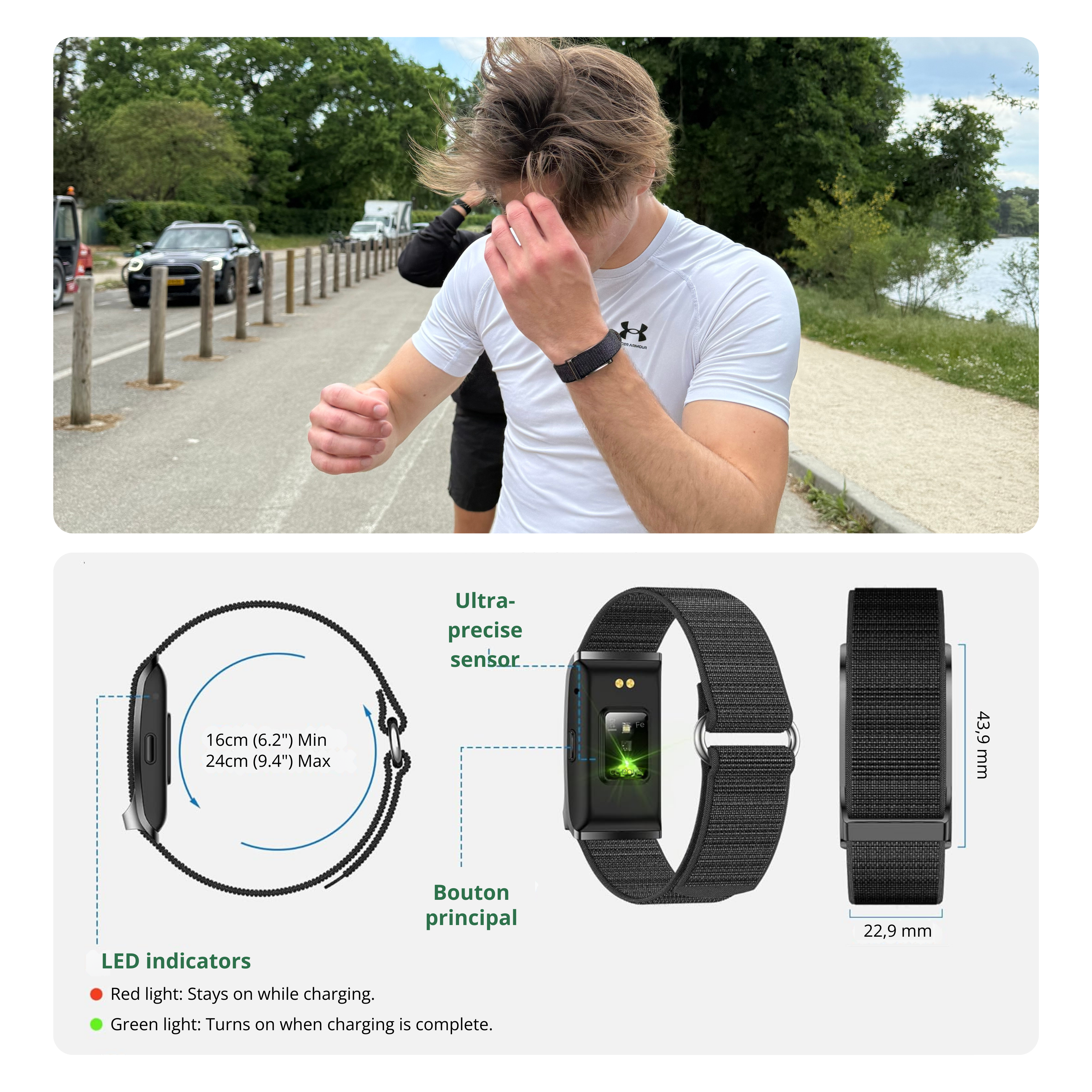 Bionny 4.0 - The biometric health band that understands your body better than you do.